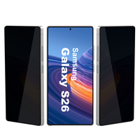Protection d'écran en verre trempé anti-espion plat 9H 2.5D de luxe pour Samsung S24 S25 S26 Ultra Plus