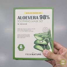 Maschera Viso Lenitiva all'Aloe Vera 98% Fromnature, Confezione da 3, 10 Pezzi, Maschera Scontata per Uso Facciale - Product Image 1