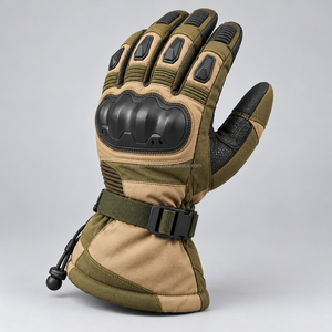 Gants d'hiver pour moto, résistants au vent, équipement de moto, ajustement confortable, design compatible avec les écrans tactiles, pour la conduite hivernale quotidienne - Product Image 5