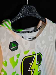 เสื้อฮู้ดดี้ฟุตบอล 7v7 แบบไม่มีแขนสำหรับผู้ชาย PUFFIN SPORTS ลายพิมพ์เรขาคณิต แห้งเร็ว ทรงปกติ เหมาะสำหรับฤดูร้อน สปอร์ต - Product Image 3