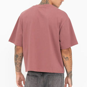 Bulk Quantity Best Supplier Men Boxy Fit Formal Customizable T-Shirt 100% Cotton Front Logo Breathable Quick Dry Short Sleeve - Product Image 6