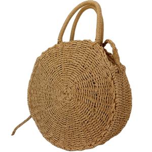 Nordique Vintage grand jonc de mer paille plage embrayage tissé à la main écologique moraillon fermeture broderie décoration gland poignée - Product Image 1