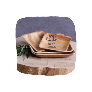 Assiette en feuille de palmier GEM LE, best-seller, pour barbecue, repas en plein air et présentation de plats de traiteur, Vietnam - Product Image 1