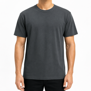 Camiseta Promocional Tubular 100% Algodón para Hombre - Cuello Redondo, Manga Corta, Corte Regular |   Fabricante OEM al por mayor en Bangladesh - Product Image 1