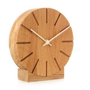 Reloj de Escritorio Clásico de Madera Oscura con Arco, Reloj de Mesa con Números Romanos, Reloj de Cuarzo Silencioso Analógico, Decoración para el Hogar y la Oficina - Product Image 4