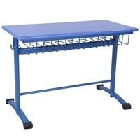 Table de bureau moderne BFPL SD 102, finition postformée en panneau de particules de 25 mm d'épaisseur avec structure métallique en tiges et tuyaux CRCA