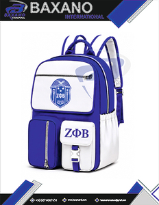 Zeta Phi Beta ZPB Sorority <b>Backpack</b> Laptop Bag Stylish School & Travel <b>BackPack</b> - Product Image 4