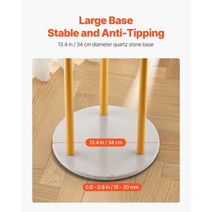 Appendiabiti da terra in quarzo con 9 ganci, appendiabiti da parete e appendiabiti da terra per ingresso e camera da letto - Product Image 4