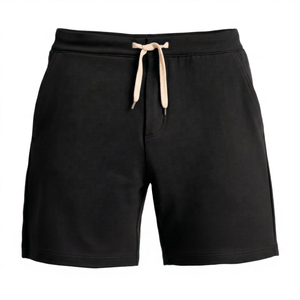 <b>Men's</b> <b>Red</b> Solid Color Casual <b>Shorts</b> With Drawstring Waist And Front Pockets Logo On Front - Product Image 5