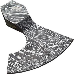 Hache artisanale Jexmoo de qualité supérieure en acier Damas, avec étui en cuir – Cadeau idéal pour papa, pour les activités de plein air et l'usage industriel - Product Image 6