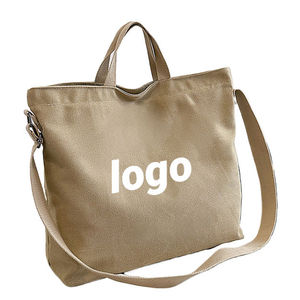Sac bandoulière de voyage grande taille personnalisé avec logo, noir, pour femme, en toile, avec fermeture éclair – Collection 2026 – Offre Spéciale - Product Image 1