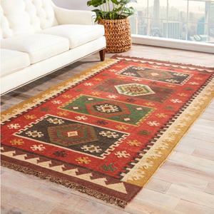 พรมทอลายขนสัตว์และปอกระเจาขนาด240x300ซม. พรมสำหรับห้องนอนแสนสบายและห้องนั่งเล่นที่กว้างขวาง - Product Image 2