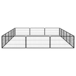 Corral Expandible Grande para Perros, de Acero con Recubrimiento de Polvo Negro, Puertas y Corrales para Mascotas - Product Image 4