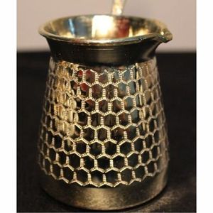 Cafetera Turca Clásica de Cobre Grabada a Mano/Ibrik con Mango de Madera, Cezve Premium, Calentador y Preparador de Café Turco de Cobre Sólido Grabado - Product Image 5