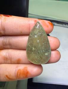 Lote al por mayor de cabujones de prehnita natural verde, precios y joyería - Product Image 3