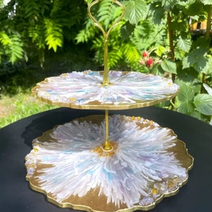 Artizon Studio Luxury Resin Round Cake Stand for Home Kitchen & Events Hand Wash Only - Product Image 1