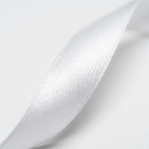 6mm White Single Face Satin Ribbon Customizable Factory Direct 350 Meter Roll for Medical Packaging Retail Branding <b>Bows</b> Bulk - Product Image 2
