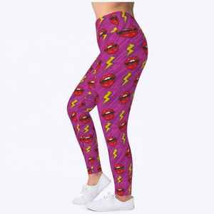 High Quality Women Fitness <b>Leggings</b> Winter Casual <b>Seamless</b> Mid Waist Knee-Length Polyester/Cotton Custom Sizes - Product Image 4