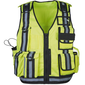 Reflective Hi Visibility <b>Work</b> <b>Pants</b> Embossed Printing Highlighter Wrench Hanging Bag Polyester <b>Work</b> Wear Vest - Product Image 4