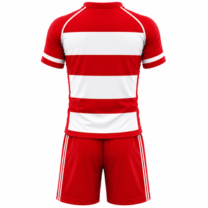 2026 New Design Custom Sublimation Printed Rugby Uniforms Men Short Sleeve Jersey Shorts Elastic Waist Quick Dry Breathable - Product Image 1