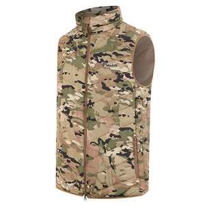 Relevo Men's Camouflage Quilted <b>Jacket</b> Lightweight <b>Packable</b> Soft Breathable Warm Sleeveless Outerwear - Product Image 3