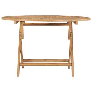 Tavolo da Esterno in Legno di Teak Massiccio, Design Pieghevole di Medie Dimensioni - Product Image 2