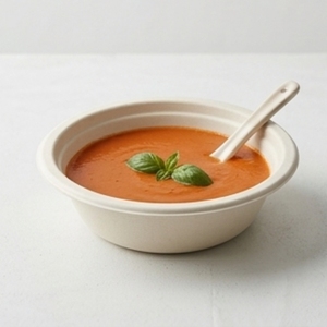 8 OZ Bagasse Soup Bowl Compostable Disposable Sugarcane Fiber Food <b>Container</b> for Restaurants Catering <b>Takeaway</b> Cake - Product Image 3