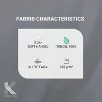 Tissu sergé 3/1 235 GSM 100 % Tencel Lyocell, teint réactif, tissu durable pour vêtements, fabricant