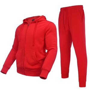 Conjuntos Deportivos Personalizados de Dos Piezas, Pantalones Deportivos Anchos de Algodón 100% y Sudadera con Capucha - Product Image 1