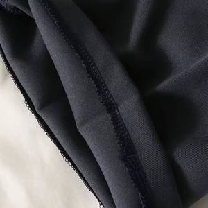 Pantalon de costume noir taille haute à jambes larges pour femme, de haute qualité, coupe ajustée, décontracté et élastique - Product Image 2