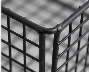 Premium Metal <b>Wire</b> Storage <b>Basket</b> Rectangle <b>Hanging</b> Simple Design Multi-Purpose Neatening Organizing Stylish Home Accent - Product Image 4