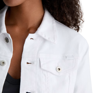 Chaqueta Vaquera para Mujer, Cuello Redondo, Lavada, Elegante, Otoño/Invierno/Verano, Abrigo Minimalista, Proveedor Mayorista, OEM, ODM - Product Image 3