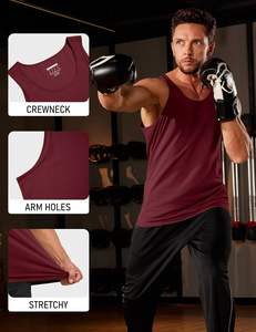 Débardeur athlétique pour homme en maille douce, respirant, léger, confortable pour le mouvement, toucher lisse, extensible, forme moderne, durable - Product Image 5