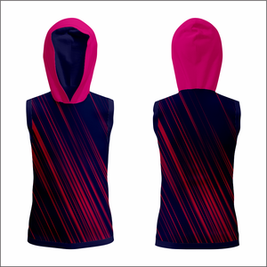 Sweat à capuche léger sans manches pour l'été, personnalisable par sublimation, pour l'entraînement des équipes professionnelles et des jeunes. - Product Image 4
