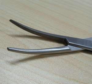 Pinzas hemostáticas para conducto biliar 10"/8" Crile, pinzas médicas de acero inoxidable, pinzas de agarre médico, pinzas circulares chapadas en oro - Product Image 6