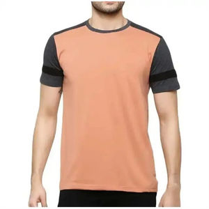 T-shirt de sport personnalisé en sérigraphie, directement de l'usine, pour hommes, coupe ample, haut d'entraînement, séchage rapide, évacuation de l'humidité, 100% coton, fitness - Product Image 1