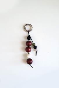 Best Seller Brown Yellow Resin Disc Keychain Double Pendant Key Holder Bag Charm Stylish <b>Car</b> Keyring Fashion Accessory - Product Image 4