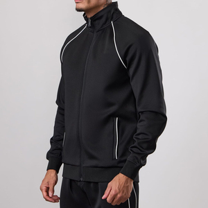 Sweat-shirt à capuche zippé épais pour homme avec col montant et fermeture éclair - Product Image 3