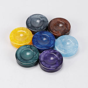 Discos de Backgammon Redondos con Acabado Perlado, Fichas de Backgammon Profesionales con Revestimiento de Perla, Resina AL MALIK CRAFT - Product Image 6