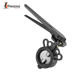 Vannes papillon manuelles en acier au carbone léger de 65 mm (2,5 po) de type Wafer pour le contrôle du débit et l'arrêt des conduites - Product Image 5