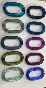 Crystal <b>Clear</b> & Color <b>Resin</b> Chain for Wall Decoration Trending Chain Links Beautiful Colorful Removable Chains for New Year - Product Image 4