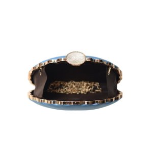 Pochette élégante Blue Durga Maa pour femme, idéale pour les occasions formelles et festives - Product Image 3