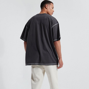 Camiseta de Hombre OEM 100% Algodón, Corte Regular, Manga Corta, Cuello Redondo, Color Sólido, Tejido de Punto, Informal, para Uso Diario - Product Image 5