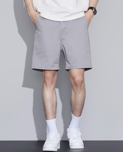 Shorts en jean pour homme, extensibles, tendance, couleur unie, polyvalents, à la mode, shorts en jean de petite taille pour l'été - Product Image 5