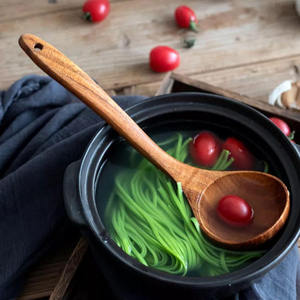 Handmade Wooden <b>Spoon</b> Set Natural Wood Kitchen Utensils Durable Craft Tools for Cooking <b>Serving</b> Rustic Style Natural Crafts - Product Image 3