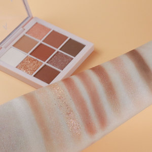 Palette de fards à paupières magiques 9 couleurs scintillantes, maquillage minéral haute pigmentation pour carnations moyennes - Product Image 3