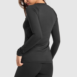 T-shirts à manches longues unisexes pour femmes, streetwear de haute qualité, 100% coton, respirants, séchage rapide, coupe ajustée - Product Image 3