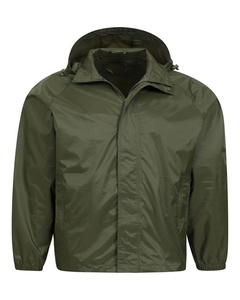 Solid Color Nylon Windbreaker <b>Jacket</b> with Hooded Collar Waterproof Streetwear Style for Winter - Product Image 5