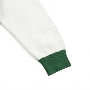 <b>Men</b>’s Contrast Trim <b>Cardigan</b> Knit Sweater White Green Button Up Relaxed Fit Wool Blend Casual Jacket Custom Logo <b>Men's</b> <b>Cardigans</b> - Product Image 4