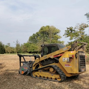 Durable CAT Skid Steer Loader With <b>Mulcher</b> Powerful Performance For Forestry And Vegetation Removal Wholesale Price - Product Image 3
